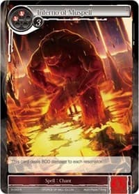 Inferno of Muspell - The Shaft of Light of Valhalla - Force of Will card