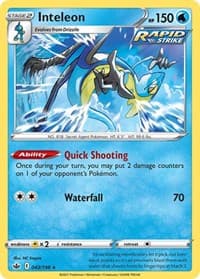 Inteleon - Deck Exclusives - Pokemon card