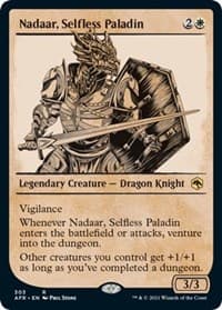 Nadaar, Selfless Paladin (Showcase) - Adventures in the Forgotten Realms - Magic: The Gathering card