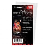 Ultra PRO 2-1/2" x 4-3/4" Tall Card Soft Sleeves (100-Pack) - Ultra Pro Card Sleeves - Card Sleeves card