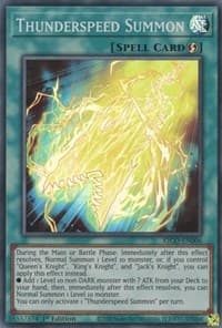Thunderspeed Summon - King's Court - YuGiOh card