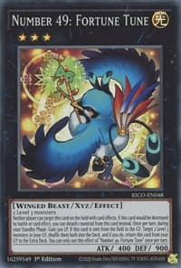 Number 49: Fortune Tune - King's Court - YuGiOh card