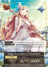 Athenia, the Wind Master // Frigg, the Goddess of Abundance - The Shaft of Light of Valhalla - Force of Will card