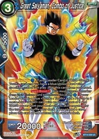 Great Saiyaman, Combo of Justice - Cross Spirits - Dragon Ball Super: Masters card