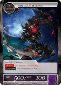 Twin Blade Skeleton - The Shaft of Light of Valhalla - Force of Will card