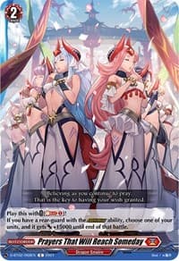 Prayers That Will Reach Someday - D-BT02: A Brush with the Legends - Cardfight Vanguard card