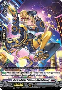 Aurora Battle Princess, Birett Canary - D-BT02: A Brush with the Legends - Cardfight Vanguard card