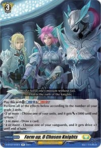 Form up, O Chosen Knights - D-BT02: A Brush with the Legends - Cardfight Vanguard card