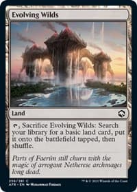 Evolving Wilds - Adventures in the Forgotten Realms - Magic: The Gathering card