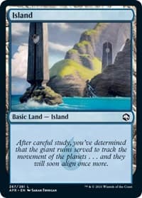 Island (267) - Adventures in the Forgotten Realms - Magic: The Gathering card