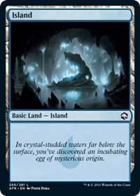 Island (266) - Adventures in the Forgotten Realms - Magic: The Gathering card