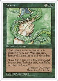 Venom - Fifth Edition - Magic: The Gathering card