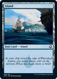 Island (268) - Adventures in the Forgotten Realms - Magic: The Gathering card