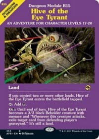Hive of the Eye Tyrant (Dungeon Module) - Adventures in the Forgotten Realms - Magic: The Gathering card