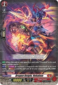 Dragon Knight, Nehalem - D-BT02: A Brush with the Legends - Cardfight Vanguard card