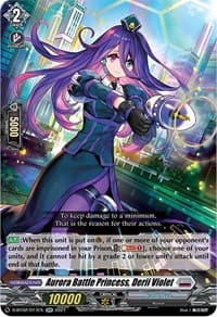 Aurora Battle Princess, Derii Violet - D-BT02: A Brush with the Legends - Cardfight Vanguard card