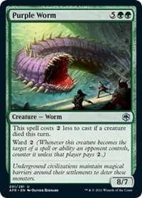 Purple Worm - Adventures in the Forgotten Realms - Magic: The Gathering card