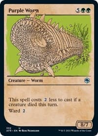 Purple Worm (Showcase) - Adventures in the Forgotten Realms - Magic: The Gathering card