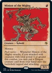Minion of the Mighty (Showcase) - Adventures in the Forgotten Realms - Magic: The Gathering card