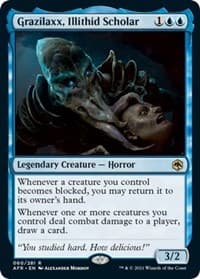 Grazilaxx, Illithid Scholar - Adventures in the Forgotten Realms - Magic: The Gathering card