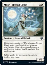 Moon-Blessed Cleric - Adventures in the Forgotten Realms - Magic: The Gathering card