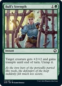 Bull's Strength - Adventures in the Forgotten Realms - Magic: The Gathering card