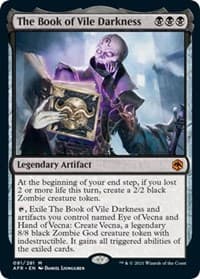 The Book of Vile Darkness - Adventures in the Forgotten Realms - Magic: The Gathering card