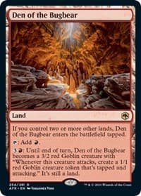 Den of the Bugbear - Adventures in the Forgotten Realms - Magic: The Gathering card
