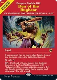 Den of the Bugbear (Dungeon Module) - Adventures in the Forgotten Realms - Magic: The Gathering card