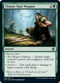 Choose Your Weapon - Adventures in the Forgotten Realms - Magic: The Gathering card
