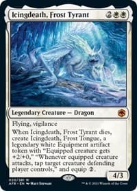 Icingdeath, Frost Tyrant - Adventures in the Forgotten Realms - Magic: The Gathering card