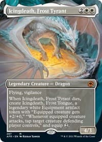 Icingdeath, Frost Tyrant (Borderless) - Adventures in the Forgotten Realms - Magic: The Gathering card