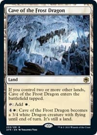 Cave of the Frost Dragon - Adventures in the Forgotten Realms - Magic: The Gathering card