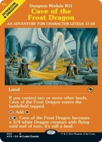Cave of the Frost Dragon (Dungeon Module) - Adventures in the Forgotten Realms - Magic: The Gathering card