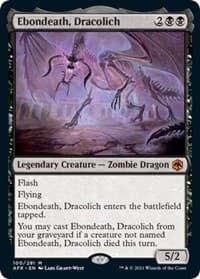 Ebondeath, Dracolich - Adventures in the Forgotten Realms - Magic: The Gathering card