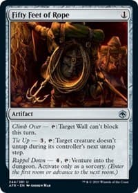 Fifty Feet of Rope - Adventures in the Forgotten Realms - Magic: The Gathering card
