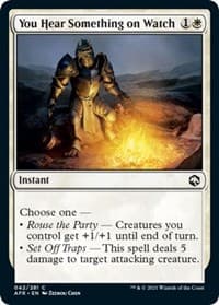 You Hear Something on Watch - Adventures in the Forgotten Realms - Magic: The Gathering card