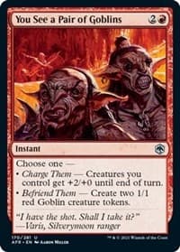 You See a Pair of Goblins - Adventures in the Forgotten Realms - Magic: The Gathering card