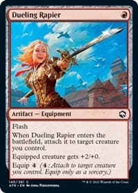 Dueling Rapier - Adventures in the Forgotten Realms - Magic: The Gathering card