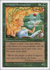 Verduran Enchantress - Fifth Edition - Magic: The Gathering card