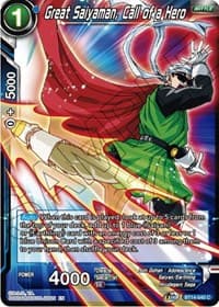 Great Saiyaman, Call of a Hero - Cross Spirits - Dragon Ball Super: Masters card