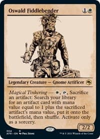 Oswald Fiddlebender (Showcase) - Adventures in the Forgotten Realms - Magic: The Gathering card