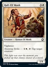 Half-Elf Monk - Adventures in the Forgotten Realms - Magic: The Gathering card