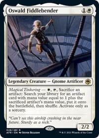 Oswald Fiddlebender - Adventures in the Forgotten Realms - Magic: The Gathering card