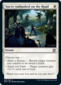 You're Ambushed on the Road - Adventures in the Forgotten Realms - Magic: The Gathering card