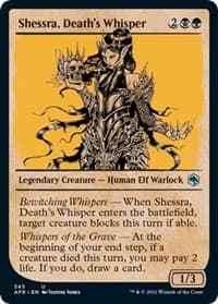 Shessra, Death's Whisper (Showcase) - Adventures in the Forgotten Realms - Magic: The Gathering card