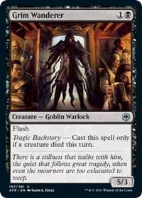 Grim Wanderer - Adventures in the Forgotten Realms - Magic: The Gathering card