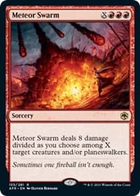 Meteor Swarm - Adventures in the Forgotten Realms - Magic: The Gathering card