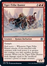 Tiger-Tribe Hunter - Adventures in the Forgotten Realms - Magic: The Gathering card