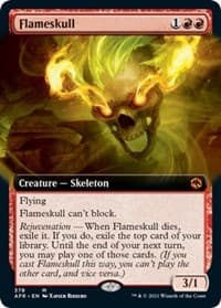 Flameskull (Extended Art) - Adventures in the Forgotten Realms - Magic: The Gathering card